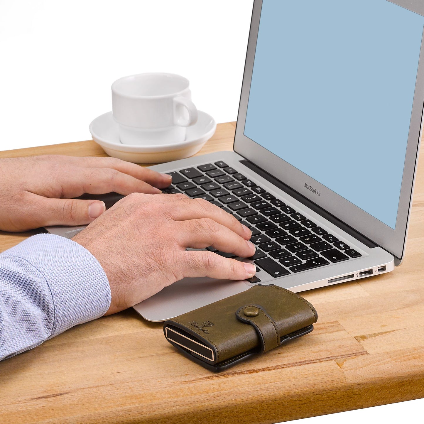 kreditkartenetui für herren damen portmonee herren kartenetui slim wallet mit münzfach und mit verpackung und einem stift rfid schutz smart wallet geldbörse, geldbeutel