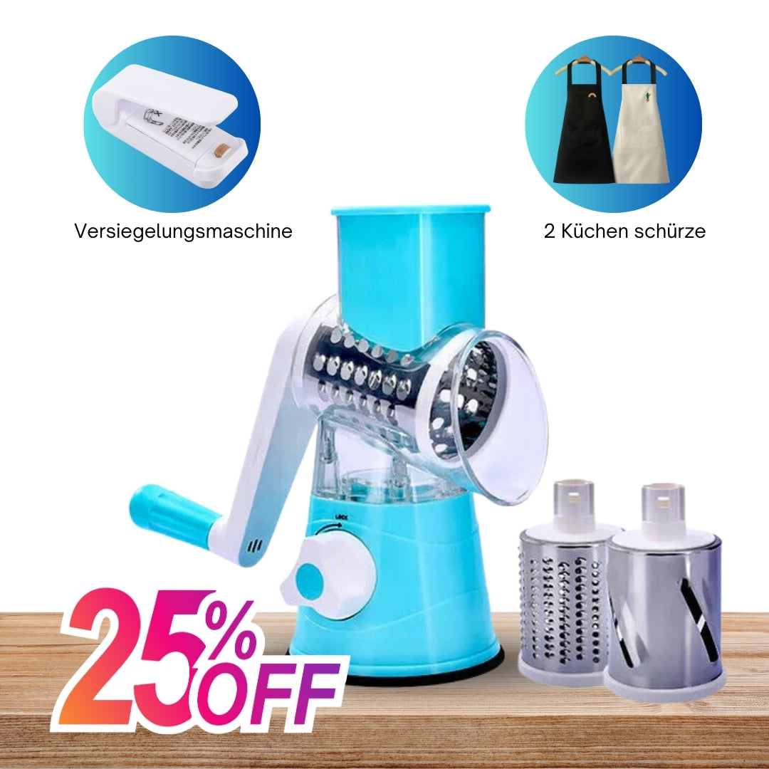 Multifunktions Chopper manuelle rotierende Reibe Gemüse Obst Cutter Küchengeräte -  Allvora 